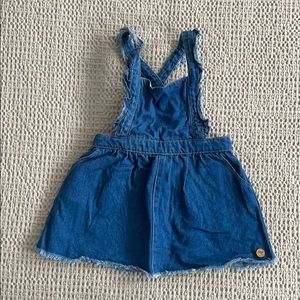 Zara toddler girls jean jumper skirt